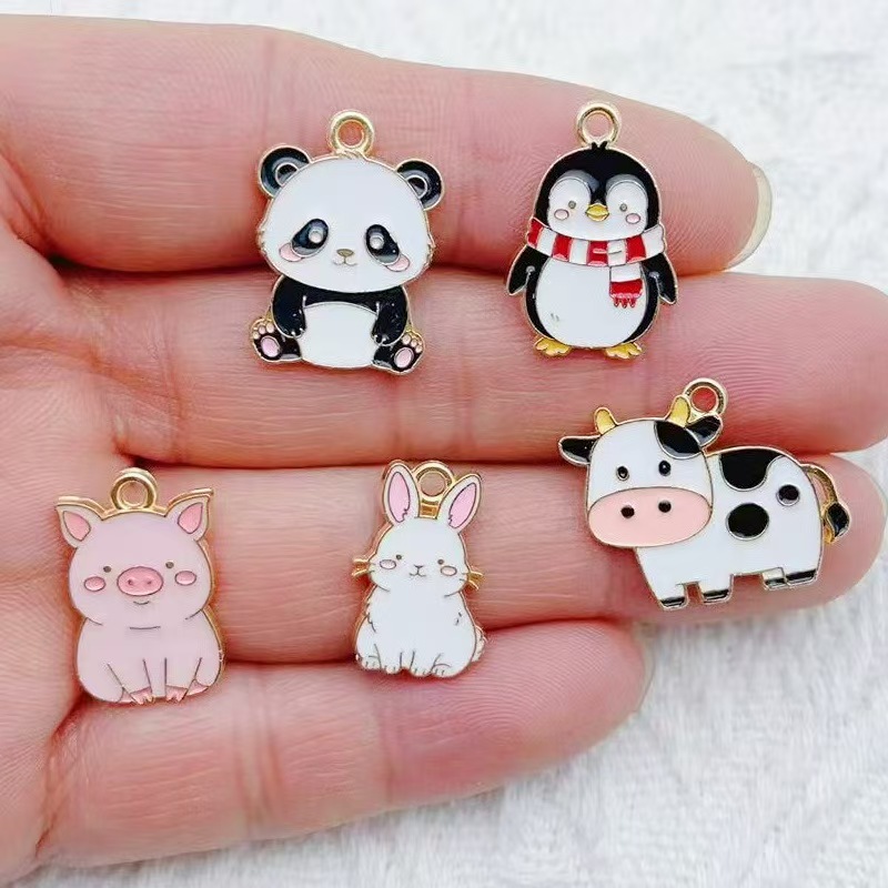 Wedding Yes - 10pcs Cartoon Penguin Panda DIY Korean