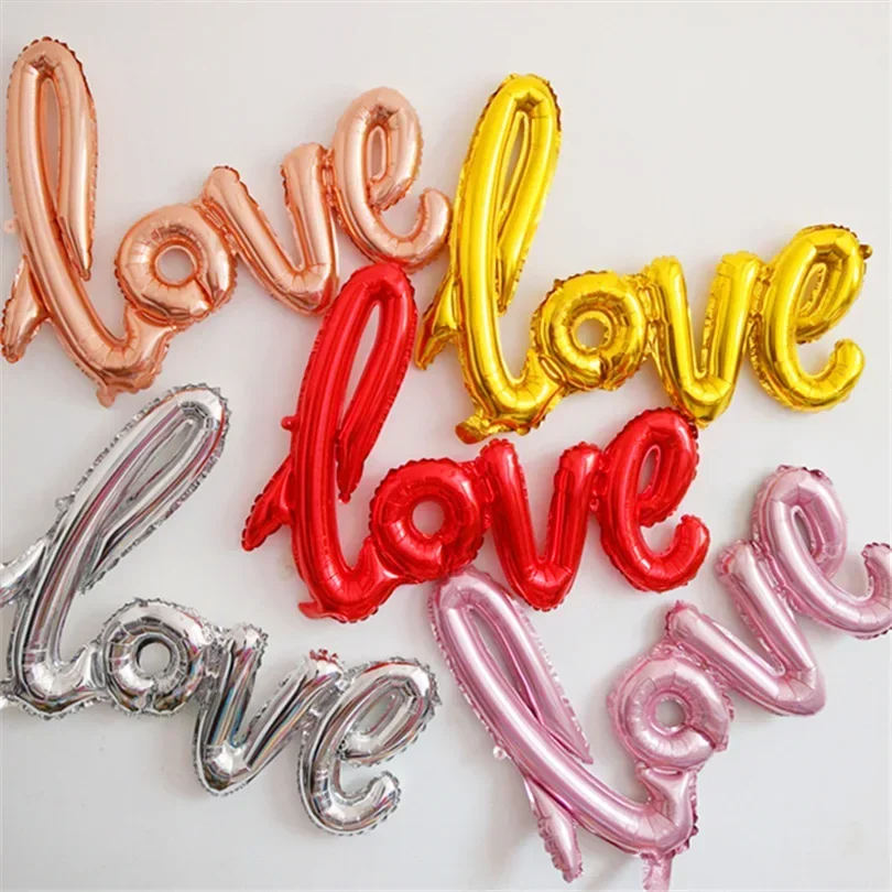 Wedding Qq - 1pc Small Love Letter Foil Balloon