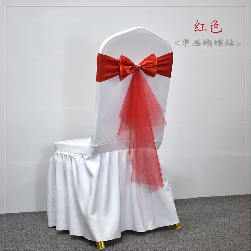 Chair Sash Organza - 10 50pcs Spandex Chair Sashes with