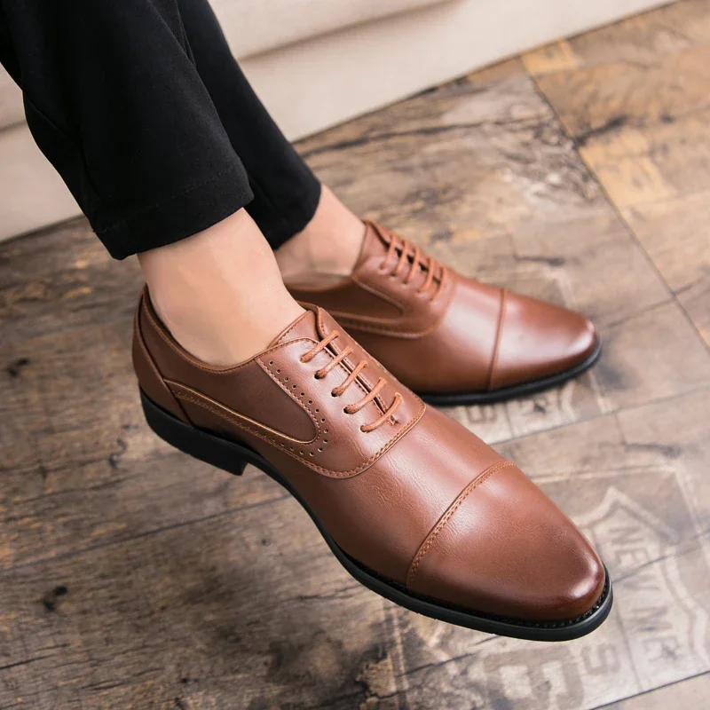 Wedding Job - Men Leisure Derby Shoes Business Dress