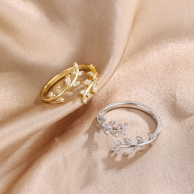Wedding Job - 925 Sterling Silver Gold Adjustable Branch