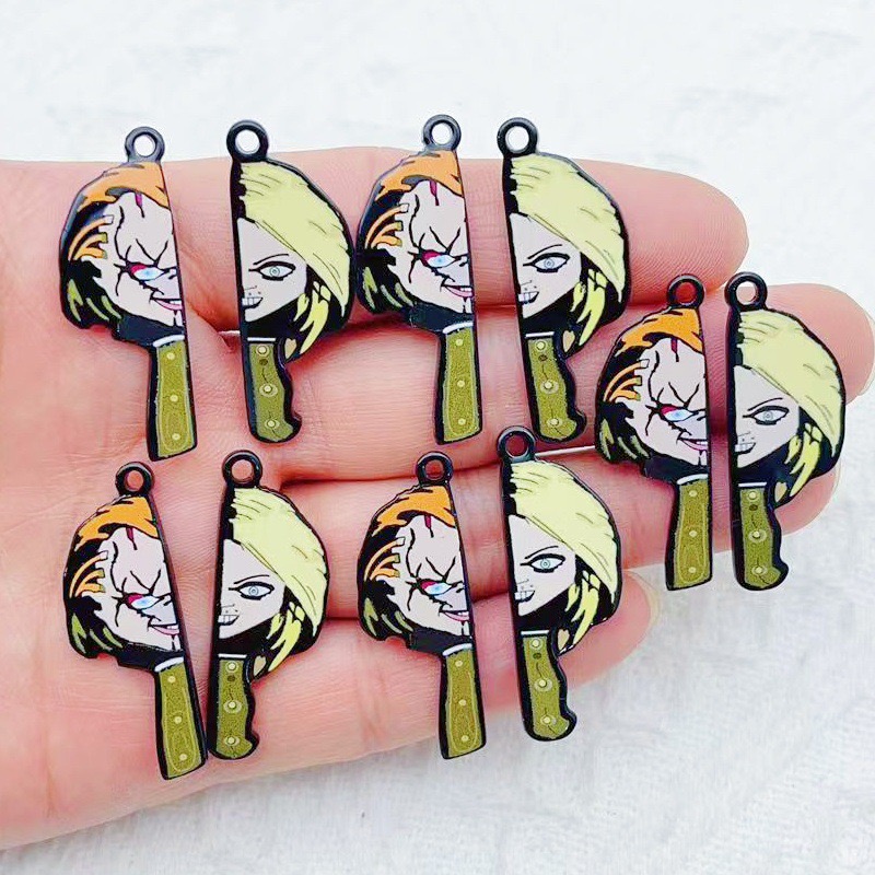 Wedding Yes - 10pcs cartoon clown funny couple single-sided