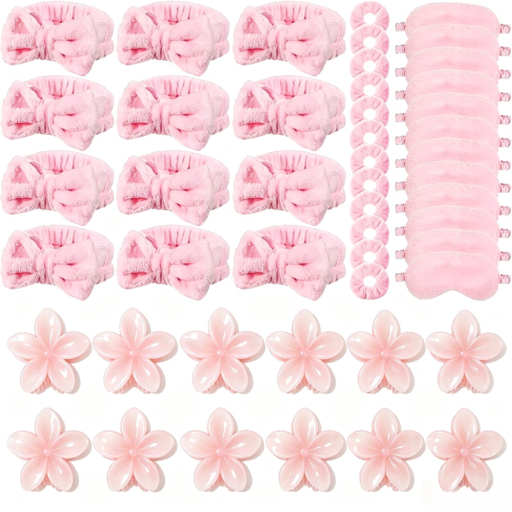 Wedding Day Supply Kit - 1/2/6/12/15Sets Women Fluffy Spa Makeup Hair