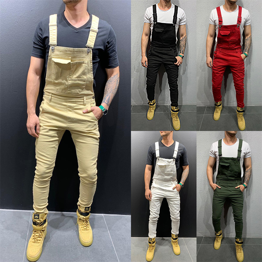 Wedding Job - Camouflage Men's Jumpsuit Multi-pocket Slim Fashion