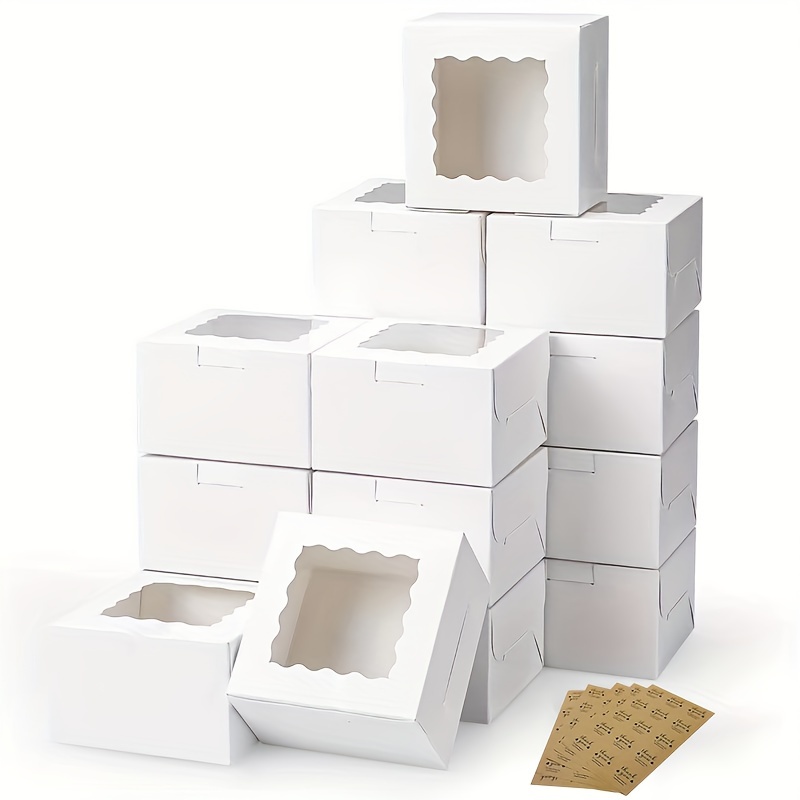 Wedding Supply.Box - 10Pcs Kraft Paper Cake Candy Boxes