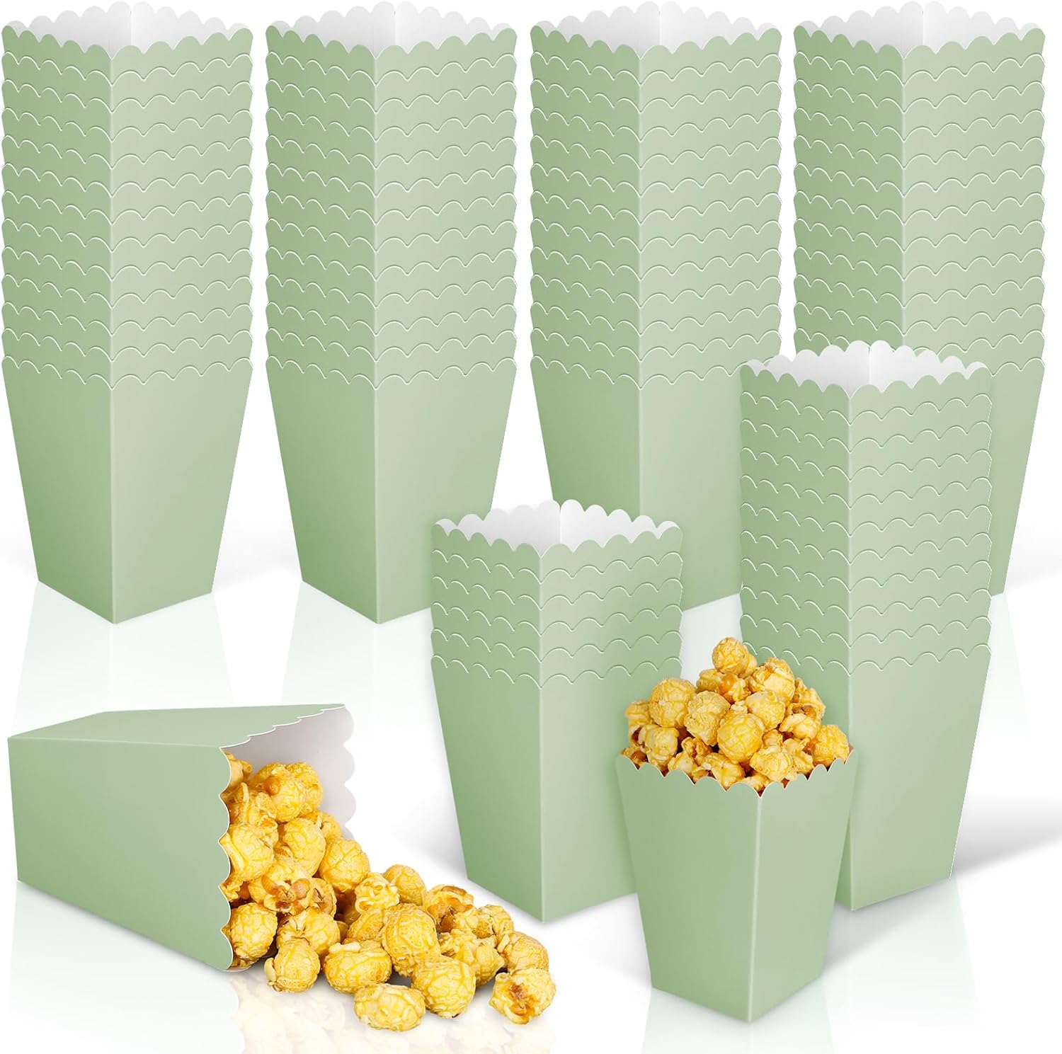 Wedding Supply.Box - 12 pcs Sage Green Mini Popcorn