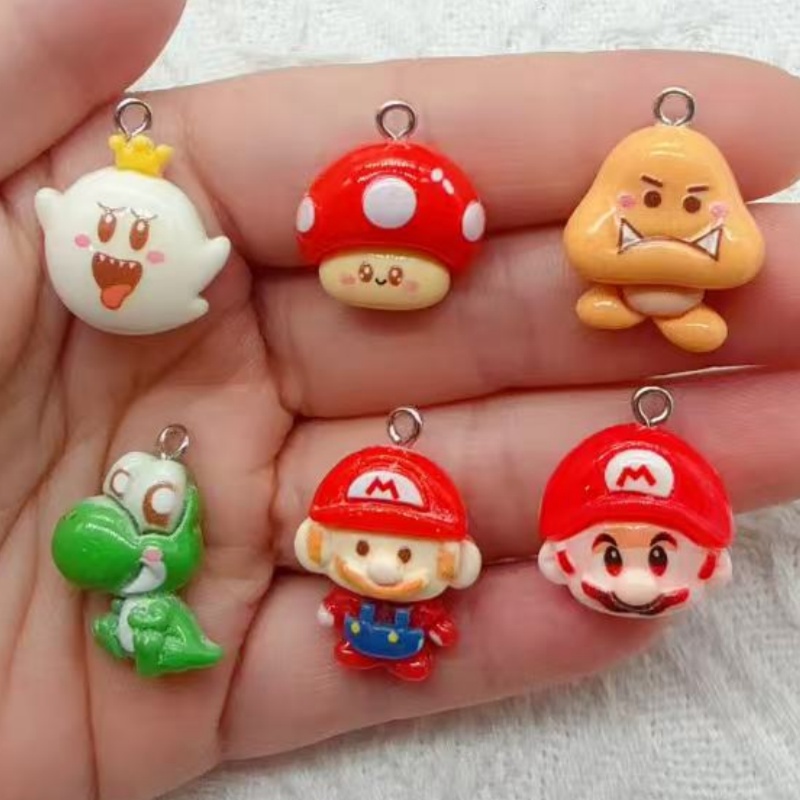 Wedding Yes - 10pcs resin cartoon pendant, DIY jewelry