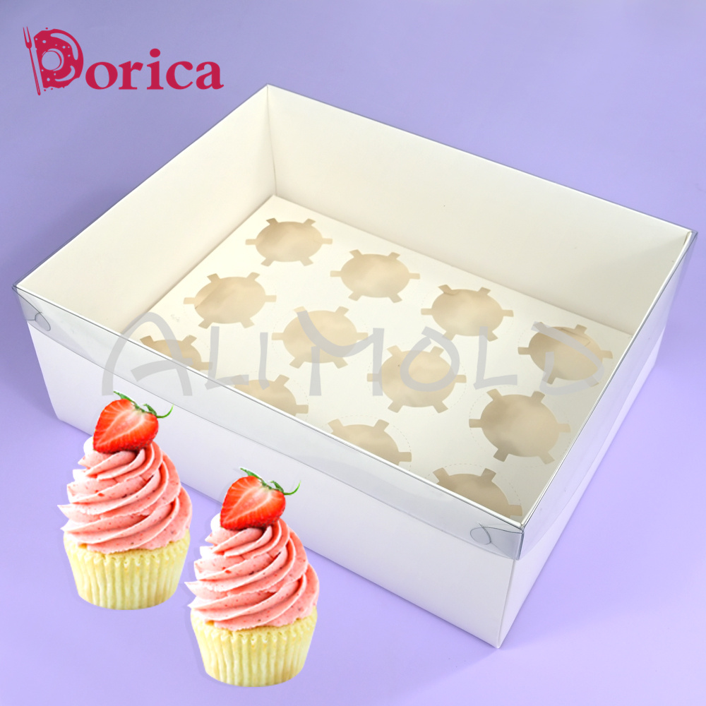 Wedding Supply.Box - 5-pack 6/12 Holes Cupcake Cake Box