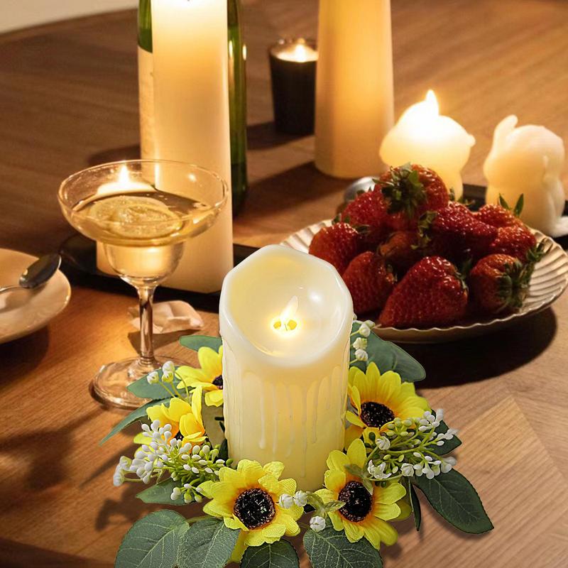 Artificial Sunflower Candle Ri - Unity Candle Set recension och pris