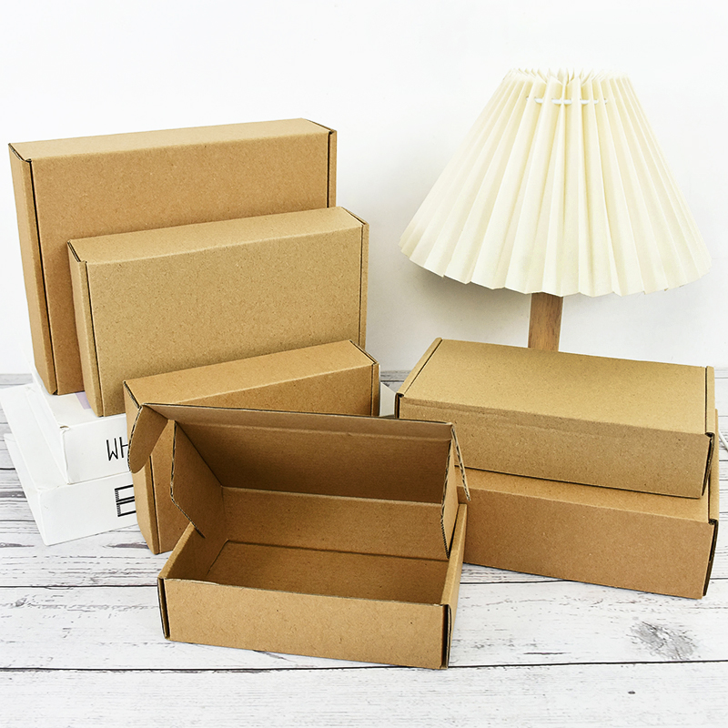 5Pcs 3 Sizes Brown Kraft Paper - Wedding Supply.Box recension och pris
