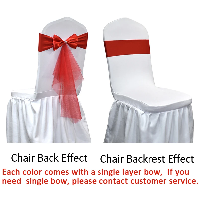10 50pcs Spandex Chair Sashes  - Chair Sash Organza recension och pris