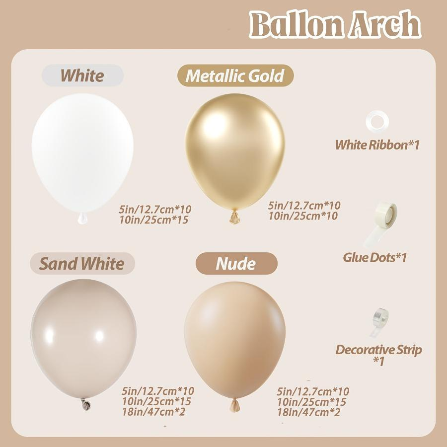 102pcs White Sand Metallic Gol - Wedding Day Supply Kit recension och pris