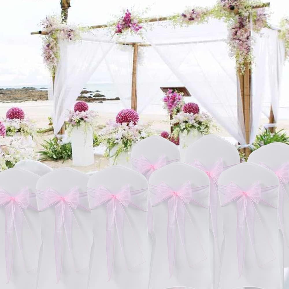 Organza Chair Sashes Bows 100/ - Chair Sash Organza recension och pris