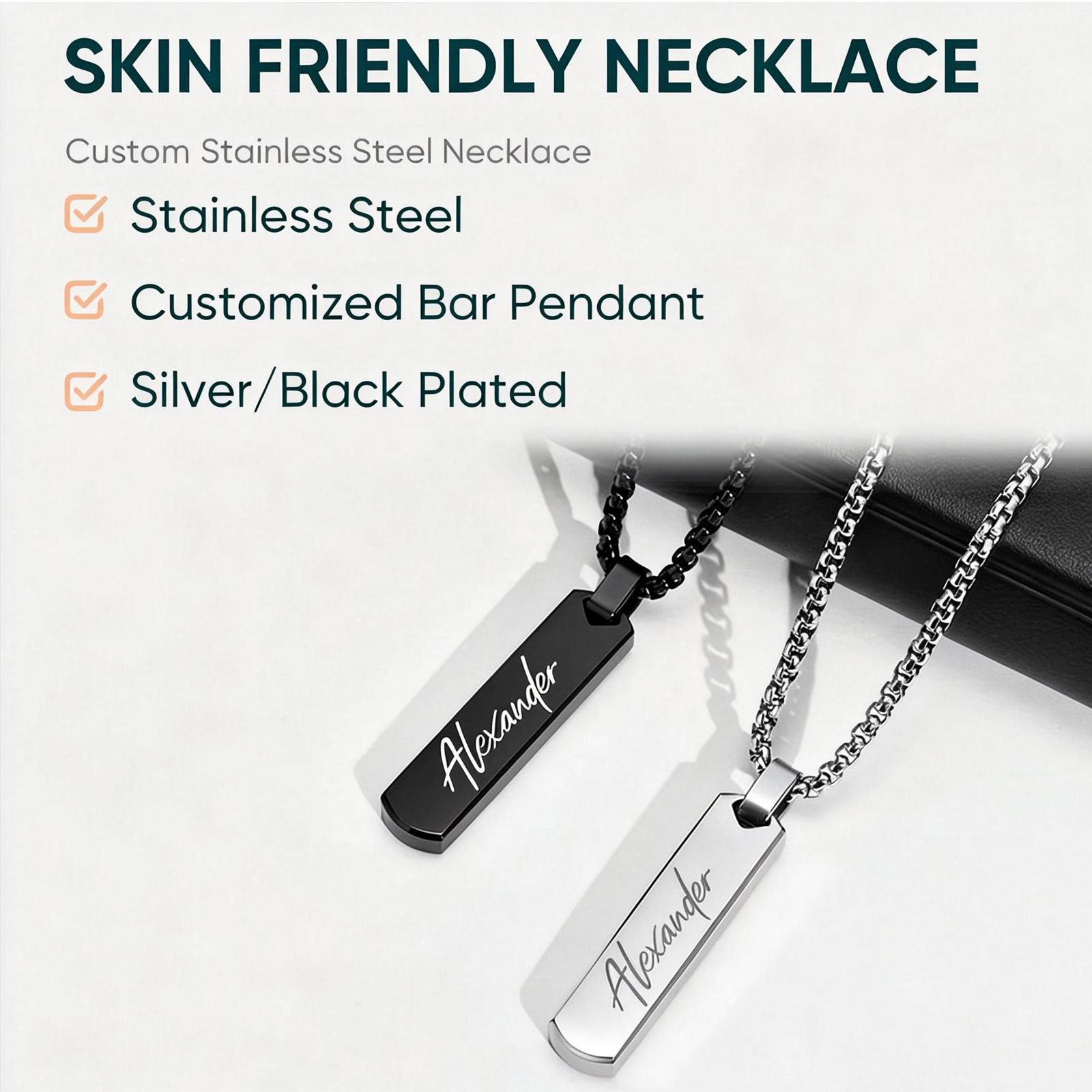 Free Engraving Necklaces for M - Wedding Job recension och pris