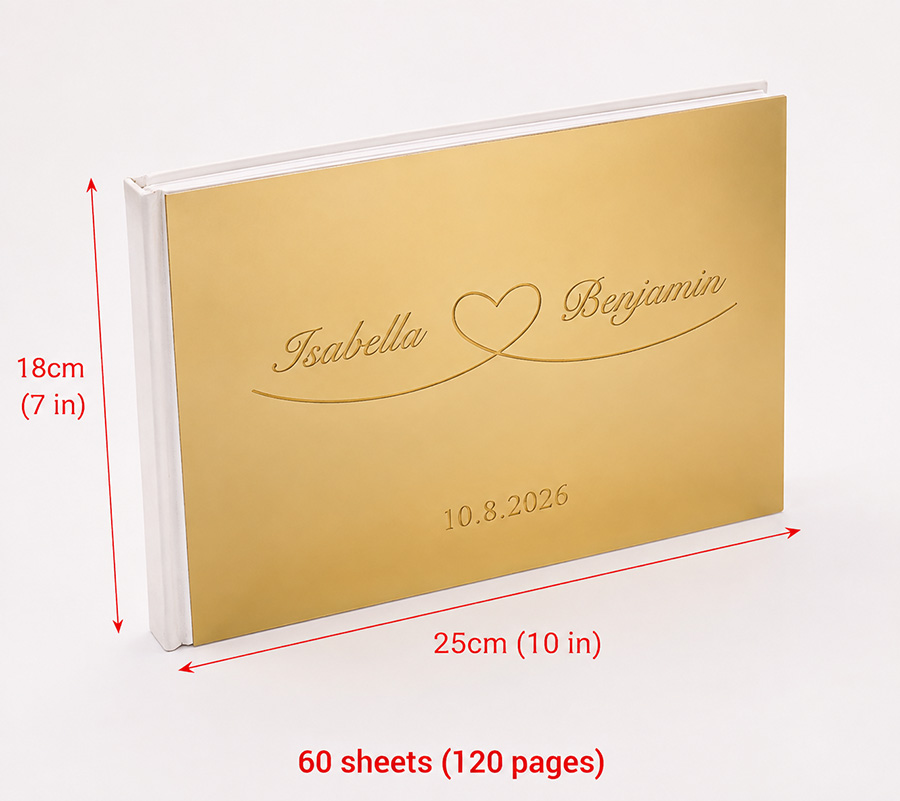 Custom Wedding Guest Book Acry - Personalized Guest Book recension och pris