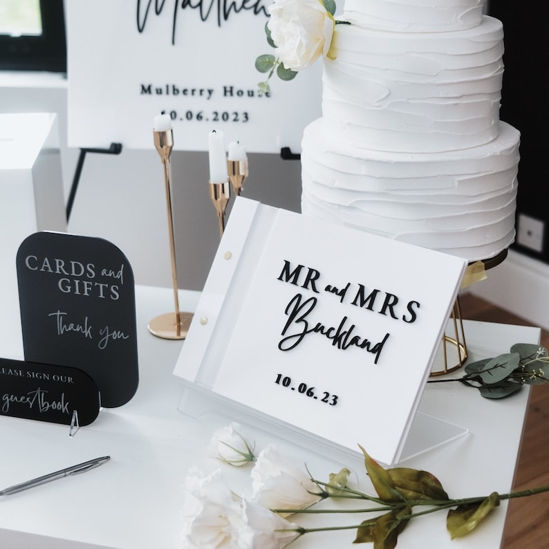 White Card Box for Wedding 3D  - Personalized Guest Book recension och pris