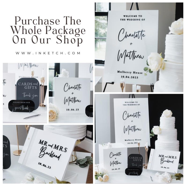 White Card Box for Wedding 3D  - Personalized Guest Book recension och pris
