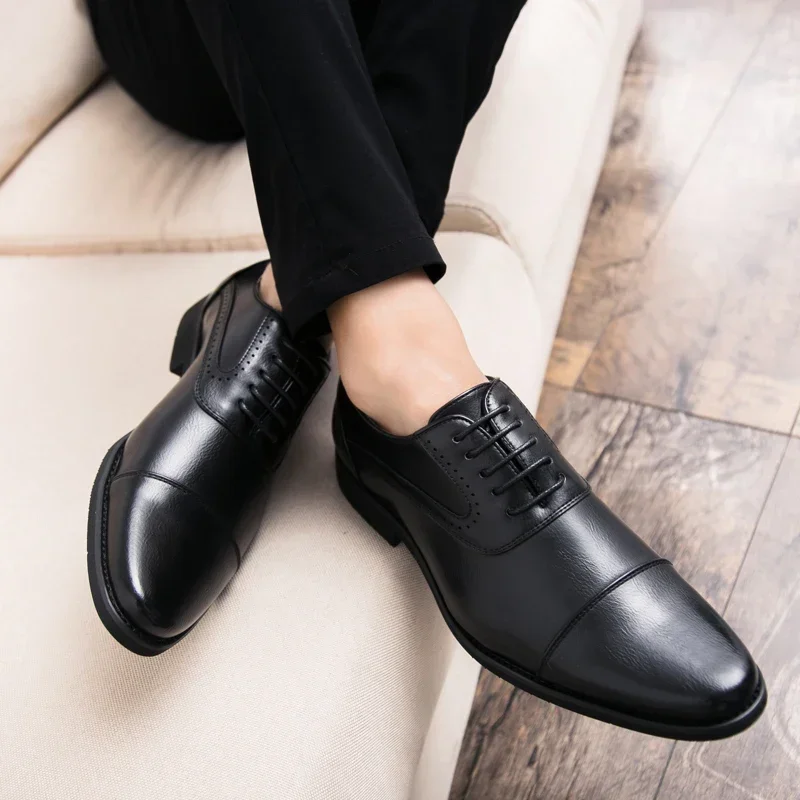 Men Leisure Derby Shoes Busine - Wedding Job recension och pris