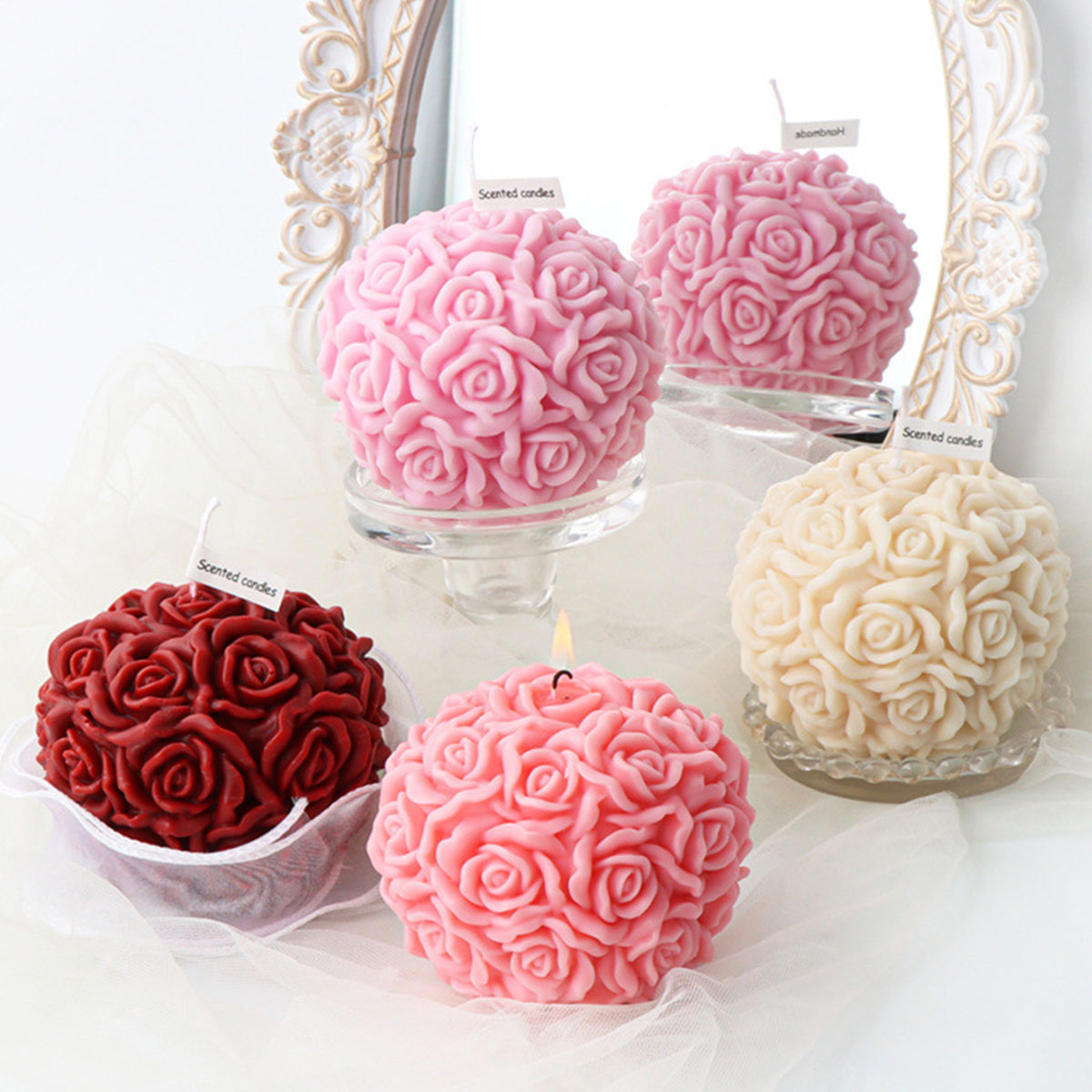 Multi Size Flower Series Candl - Unity Candle Set recension och pris