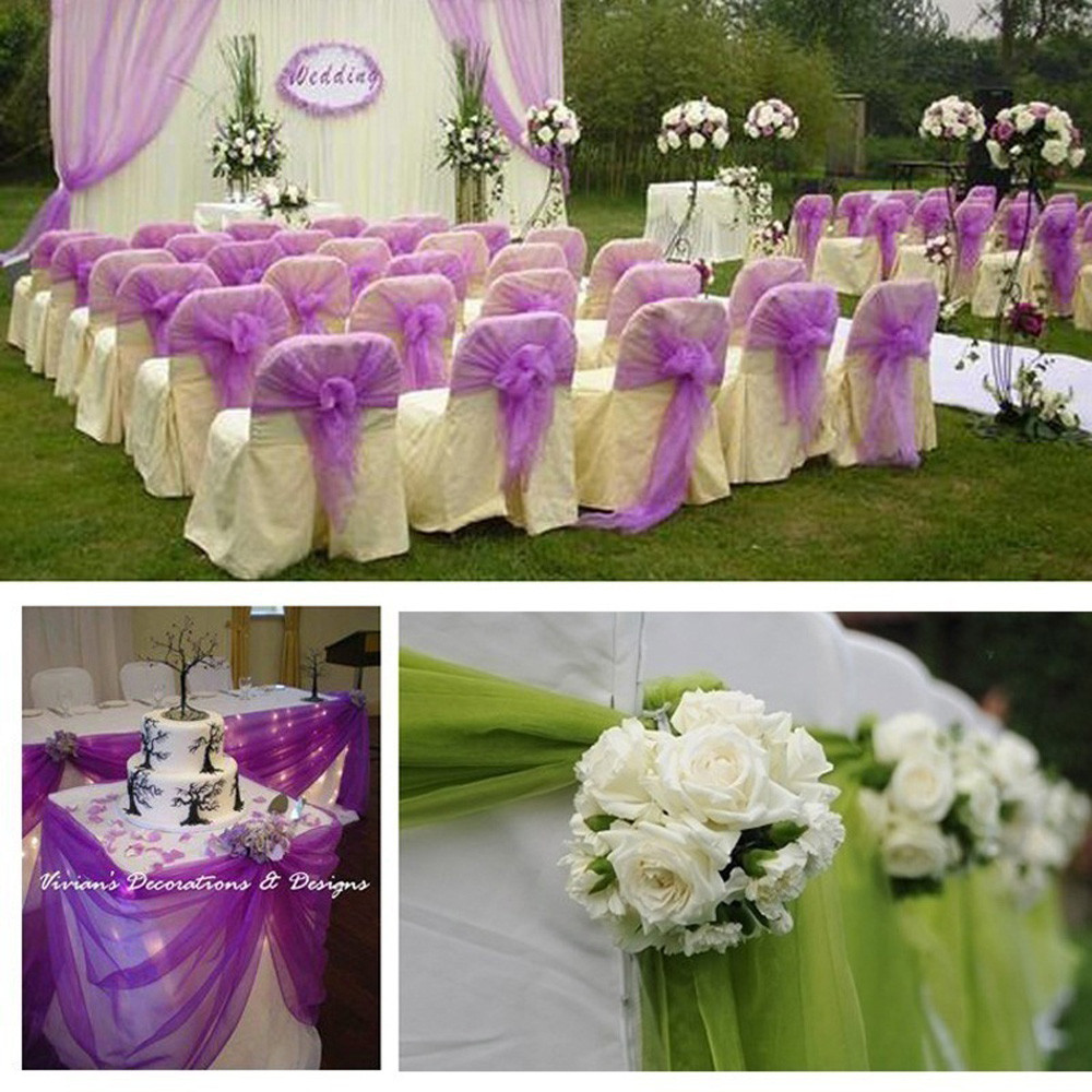 Wedding Decoration Tulle Roll  - Chair Sash Organza recension och pris
