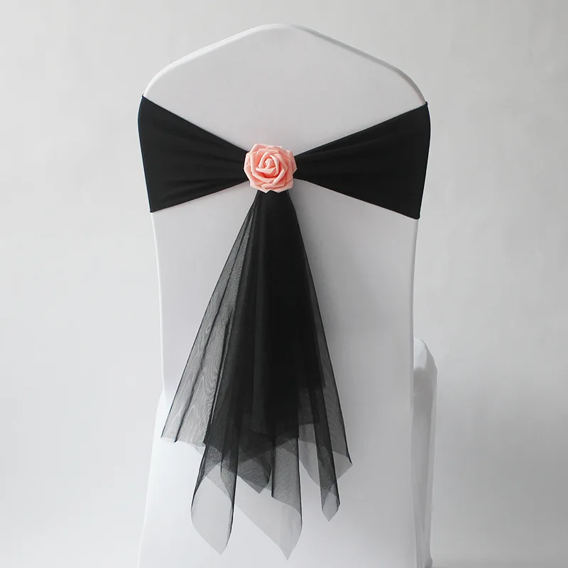Wedding Decoration Spandex Cha - Chair Sash Organza recension och pris