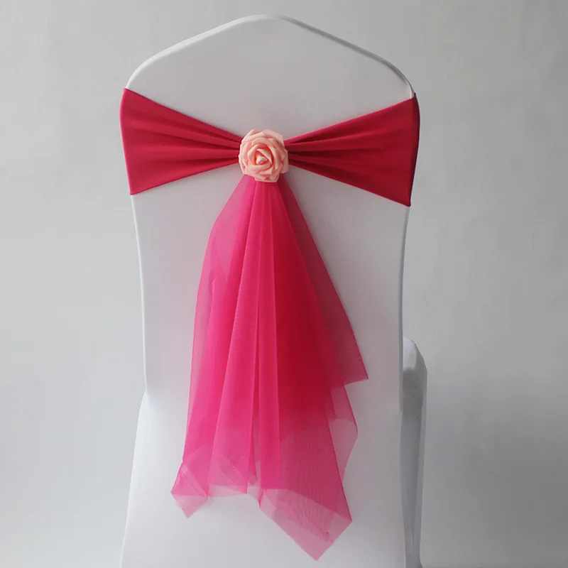 Wedding Decoration Spandex Cha - Chair Sash Organza recension och pris