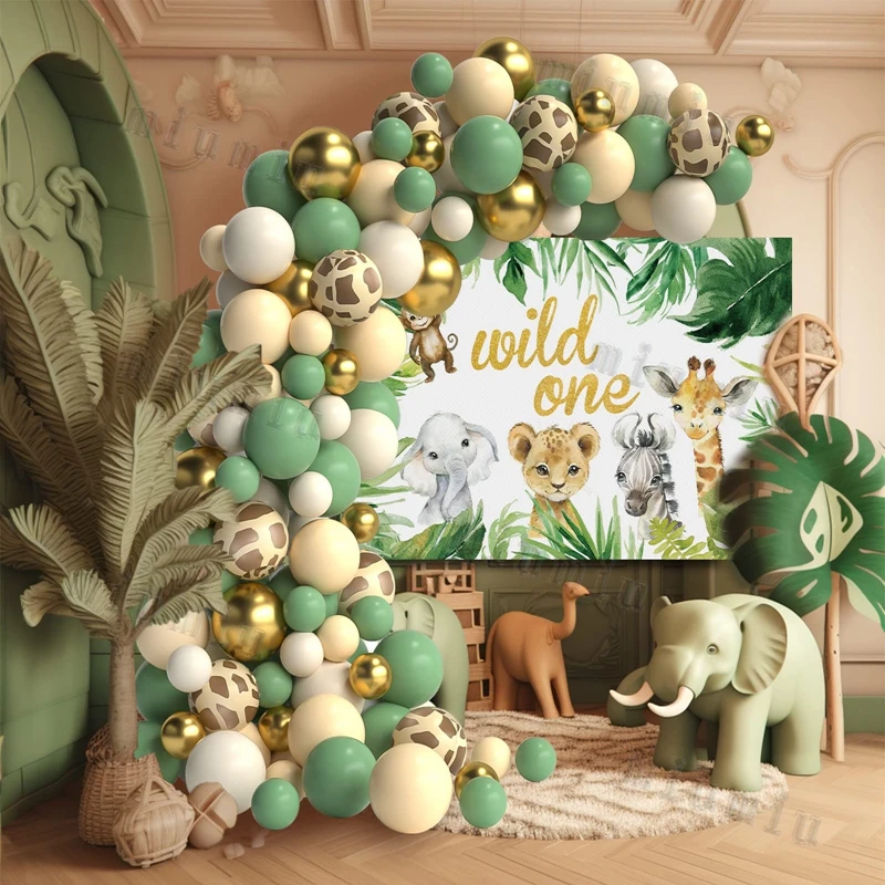 Jungle Safari Green Balloon Ga - Wedding Day Supply Kit recension och pris