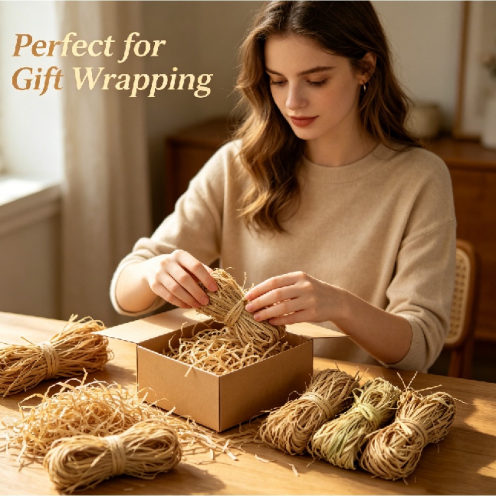 Natural Vintage Raffia Shred F - Wedding Supply.Box recension och pris
