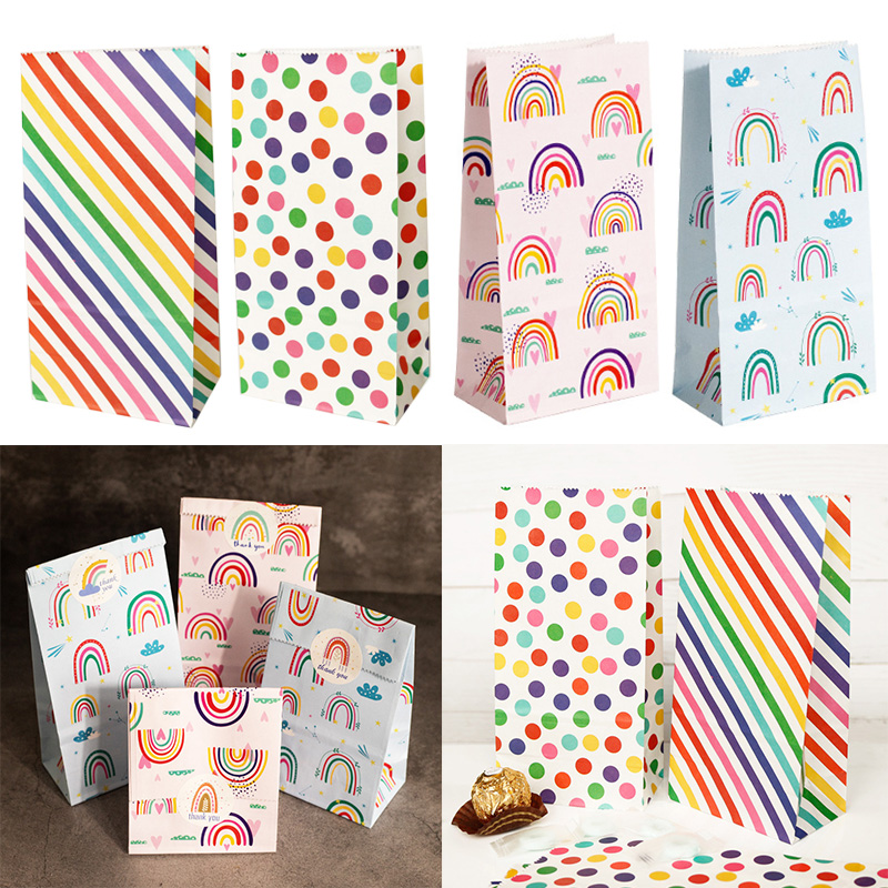 Small Paper Bags Rainbow Print - Wedding Supply.Box recension och pris