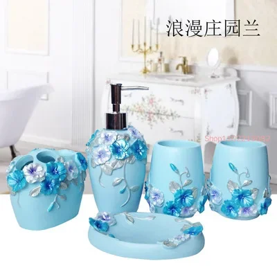 5pcs/set Resin Bathroom Access - Wedding Bathroom Supply Kit recension och pris