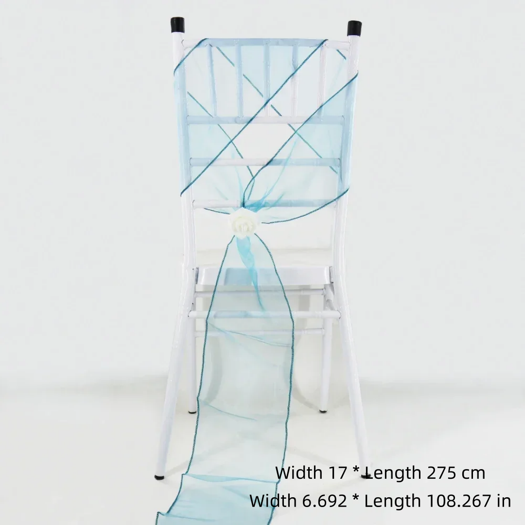 Wedding Chair Decoration Organ - Chair Sash Organza recension och pris