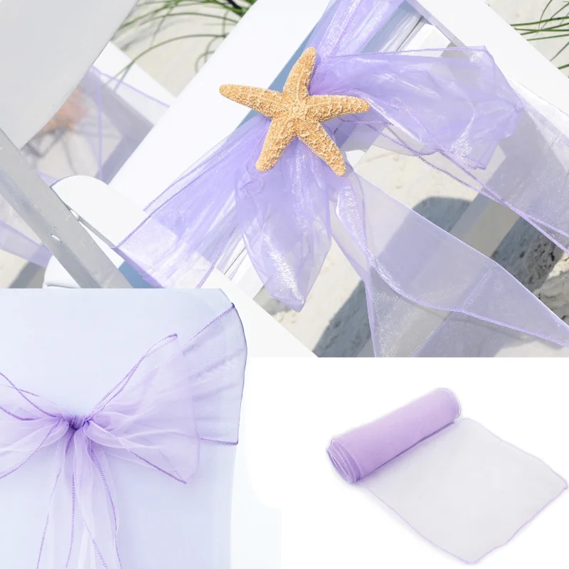 Wedding Chair Decoration Organ - Chair Sash Organza recension och pris
