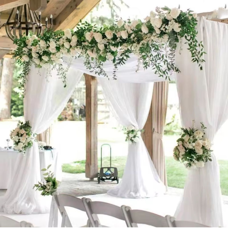 5/10M Sheer Crystal Wedding Tu - Chair Sash Organza recension och pris