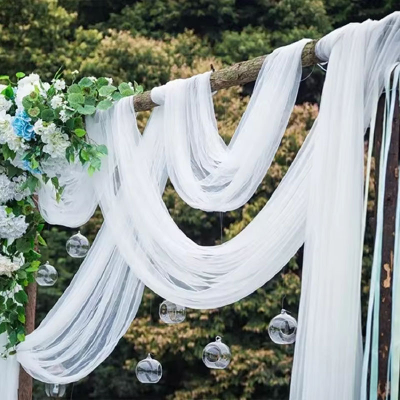 5/10M Sheer Crystal Wedding Tu - Chair Sash Organza recension och pris