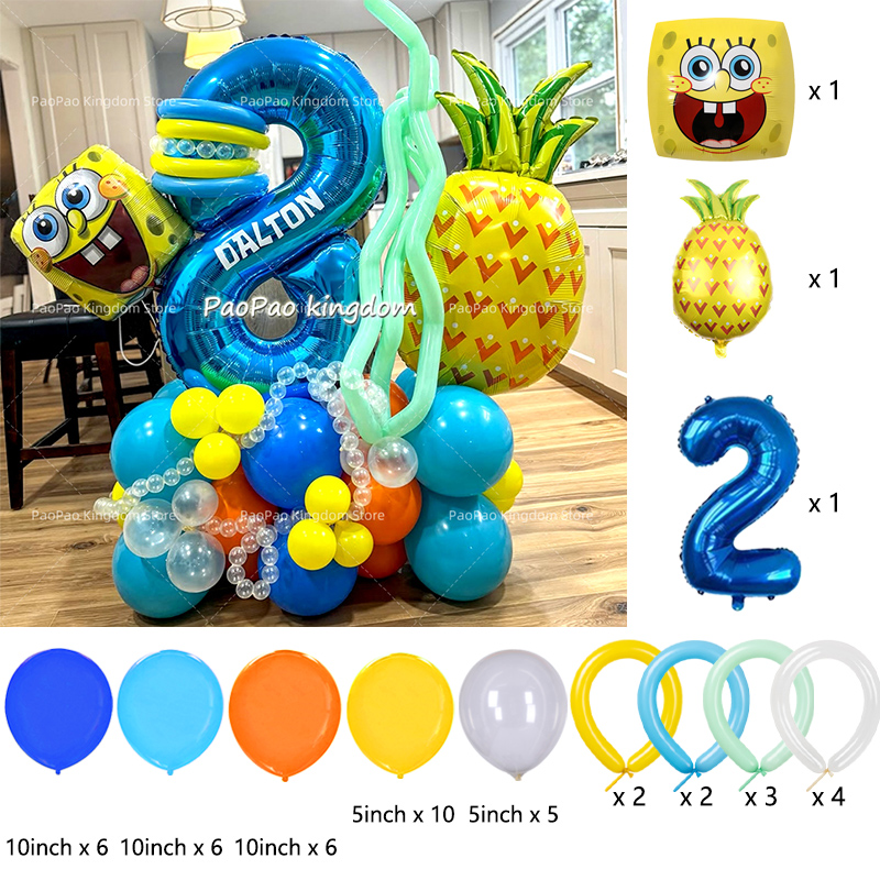 Cartoon SpongeBob Party Balloo - Wedding Day Supply Kit recension och pris