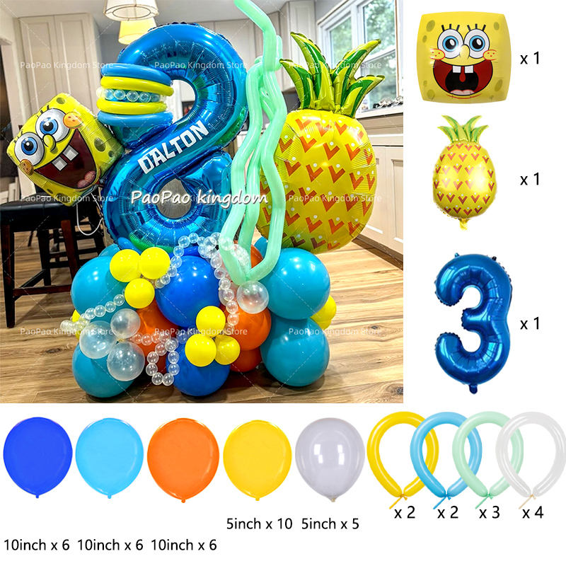 Cartoon SpongeBob Party Balloo - Wedding Day Supply Kit recension och pris