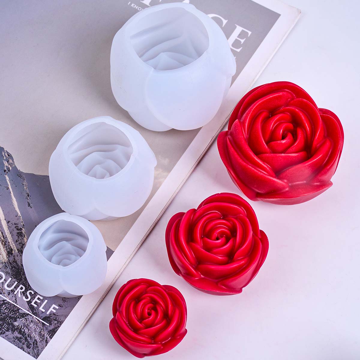 3D Flower Shape Silicone Candl - Unity Candle Set recension och pris