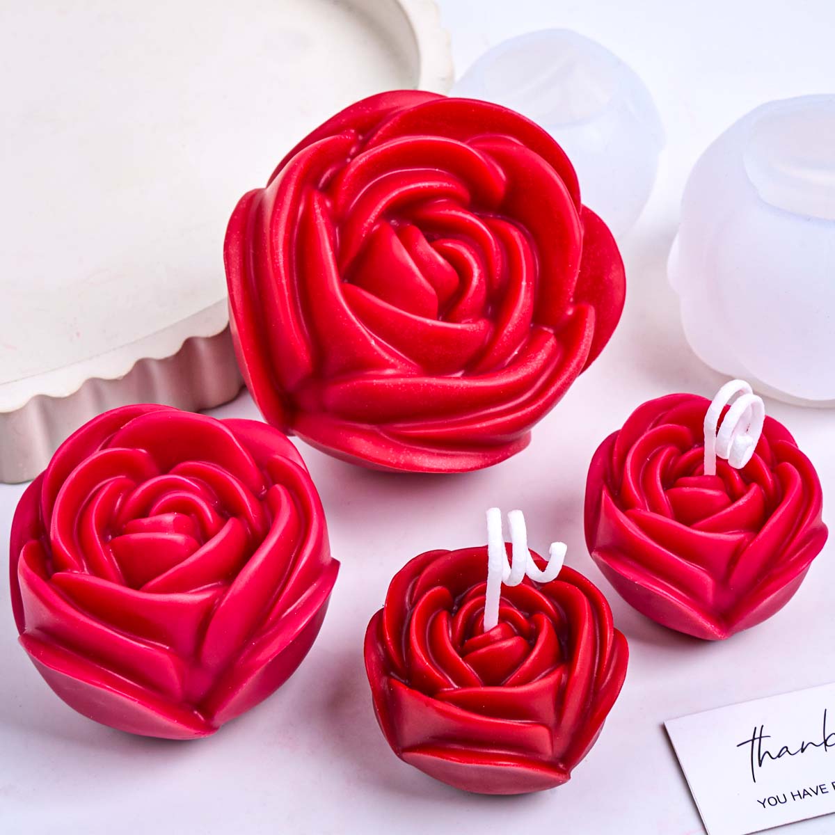 3D Flower Shape Silicone Candl - Unity Candle Set recension och pris