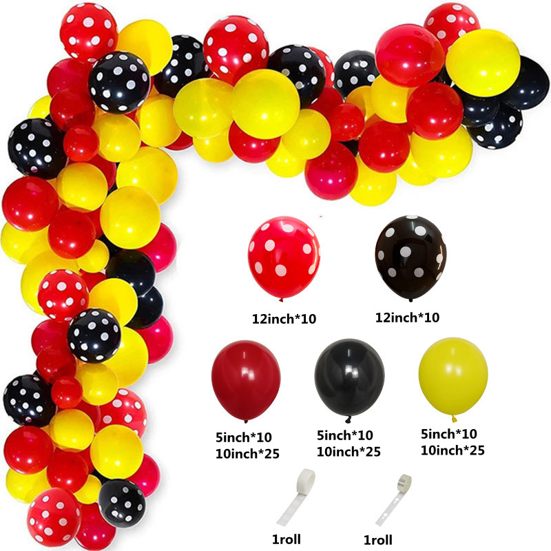 Red Black Yellow Balloon Garla - Wedding Day Supply Kit recension och pris