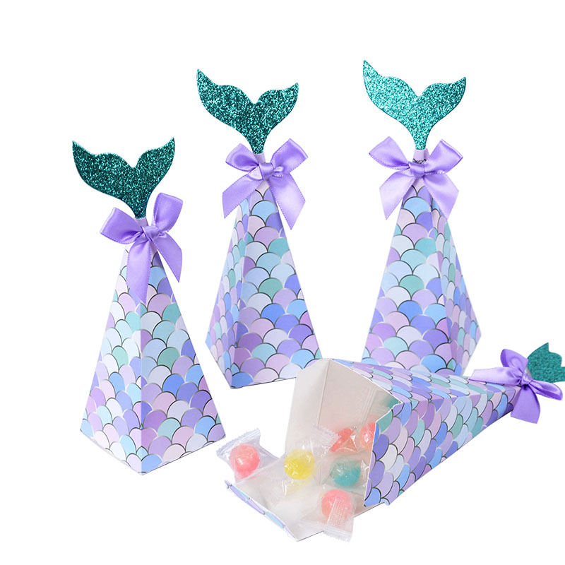 10Pcs Little Mermaid Candy Box - Wedding Supply.Box recension och pris