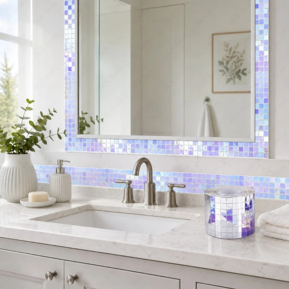 Mini Square Mirror Mosaic Tile - Wedding Bathroom Supply Kit recension och pris