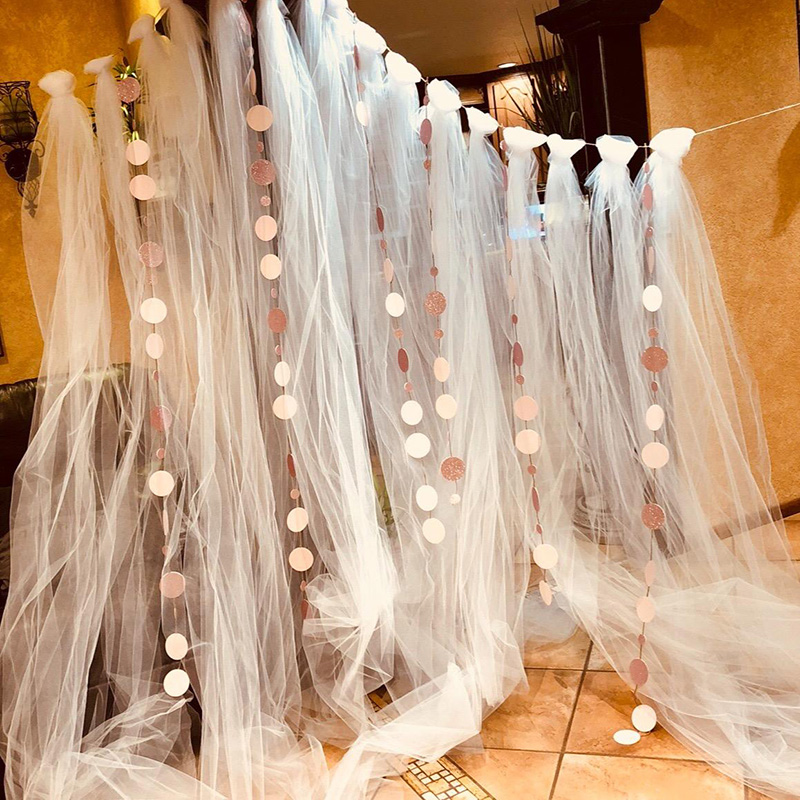 5meter/lot Sheer Crystal Organ - Chair Sash Organza recension och pris