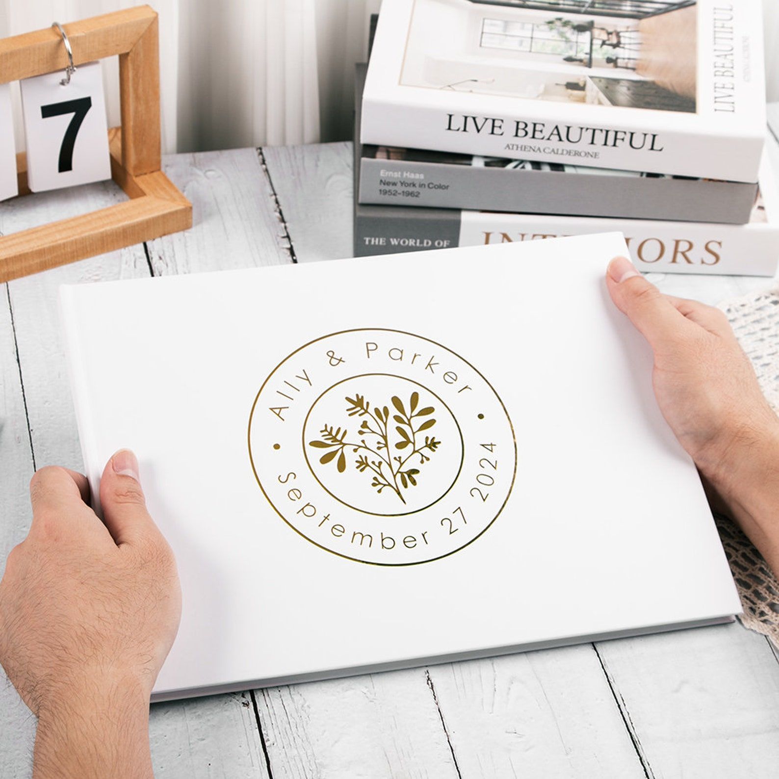 Custom Wedding Guestbook Perso - Personalized Guest Book recension och pris